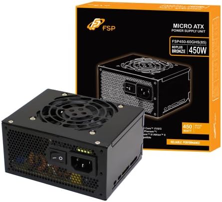 FSP 400W Micro ATX Power Supply (FSP400-60GHS(85)-R1)|B077JC29KR