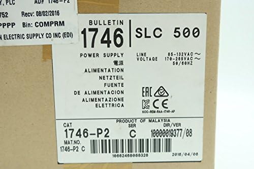 ALLEN BRADLEY 1746-P2 SLC 500 Power Supply Module SER C|B07F7B6DVQ