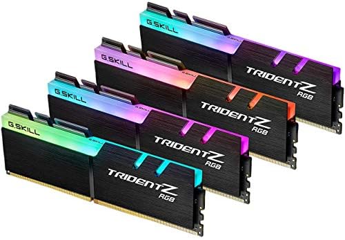 G.SKILL Trident Z RGB Series DDR4 RAM (XMP) 128GB (4x32GB) 3600MT/s CL18-22-22-42 1.35V Intel AMD Desktop Computer Memory U-DIMM (F4-3600C18Q-128GTZR)|B08924XR69