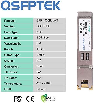 QSFPTEK 4Packs 10GBASE-LR Transceiver, 10G SFP+ Patch Module, 1310nm, 10km, DDM LC, 10Gbe Ethernet Mini-GBIC for Cisco SFP-10G-LR, Ubiquiti UF-SM-10G, Mikrotik, Netgear, Qnap NAS, D-Link|B08P4MFPD5