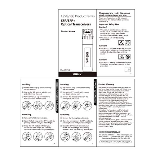 10Gtek 𝟭𝟬/𝟭𝟬𝟬/𝟭𝟬𝟬𝟬𝗕𝗮𝘀𝗲-𝗧 𝗖𝗼𝗽𝗽𝗲𝗿 𝗦𝗙𝗣, Auto-Negotiation SFP to RJ45 Mini-GBIC Transceiver or Cisco GLC-T(10/100/1000)/SFP-GE-T(10/100/1000) Pack of 2|B09NNMP934