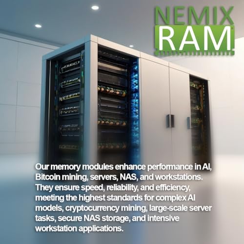 NEMIX RAM 128GB (4X32GB DDR4 2933MHZ PC4-23400 2Rx4 1.2V CL21 288-PIN ECC RDIMM KIT Registered Server Memory Compatible with Dell PowerEdge R740xd Rack Server