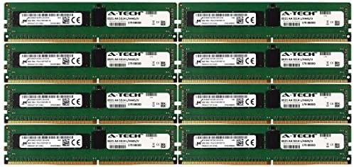 A-Tech Micron IC DDR4 64GB Kit 8X 8GB 1Rx4 PC4-17000 2133MHz for Dell PowerEdge R730xd R730 R630 T630 R430 R530 C4130 H8PGNC Memory RAM