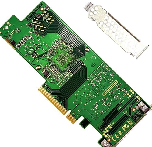 SAS HBA Card Compatible with LSI 9300-8i IT Mode & D3307 PCIe SATA Expansion Card, 8-Port 12Gbps PCIe 3.0, SAS Expander Support, HBA Controller with 2X SFF-8643 to 4X SATA Cables for TrueNAS unRAID|B0FYX6V57P