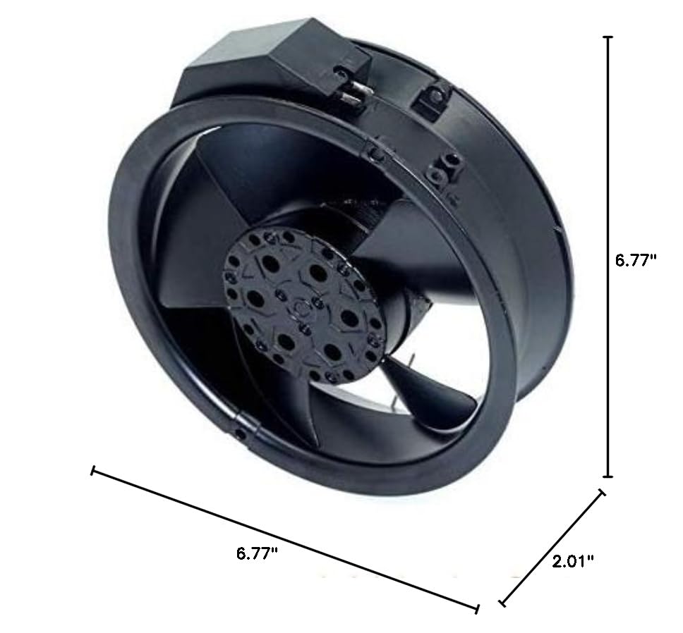for W2E143-AA15-01 115V 24/26W 172MM Fan - 3uF 17CM 172X51MM All Metal Fan|B08KXYL99B