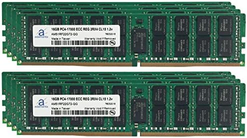 128GB (8x16GB Server Memory Upgrade Compatible for Dell PowerEdge R730xd DDR4 2133MHz PC4-17000 ECC Registered Chip 2Rx4 CL15 1.2v DRAM RAM