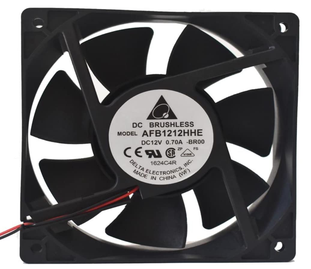 AFB1212HHE 120x120x38mm 12V 0.70A 3800RPM 130.80 CFM 12CM 2-Wire Cooling Fan