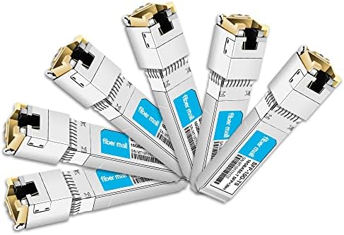 10G SFP+ RJ45 80m for Dell Force10 SFP-10G-T-80 GP-10GSFP-T80 10GBASE-T SFP+ 80m RJ45 Cat6a/7 Mini-GBIC 10gb Copper R-J45 Transceiver Module|B0B18FVQ1T