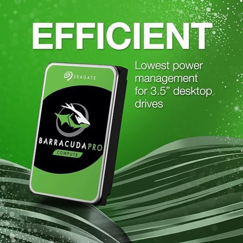 Seagate BarraCuda Pro 12TB Internal Hard Drive Performance HDD – 3.5 Inch SATA 6 Gb/s 7200 RPM 256MB Cache for Computer Desktop PC Laptop – Frustration Free Packaging (ST12000DM0007 (Renewed