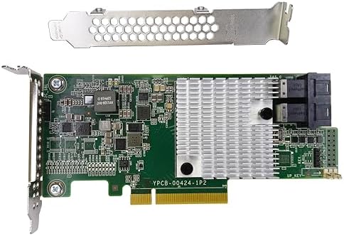 LSI 9300-8i Controller HBA Card, LSI 3008 SATA SAS Host Bus Adapter. 2 * SFF-8643 Internal 12Gbps, PCI-e 3.0 x8. IT Mode Firmware. Non RAID.|B0FBWCJSJV