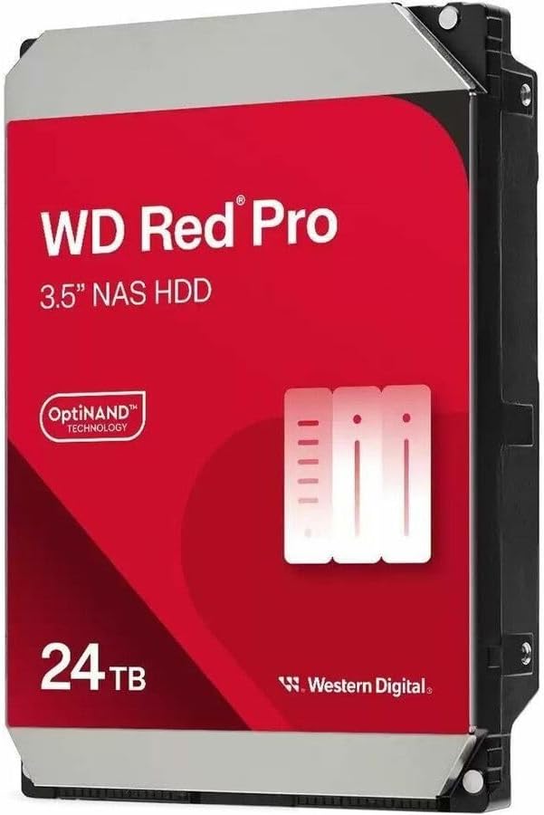 Western Digital 16TB WD Red Pro NAS Internal Hard Drive HDD - 7200 RPM, SATA 6 Gb/s, CMR, 512 MB Cache, 3.5" - WD161KFGX|B08K3VVKSW