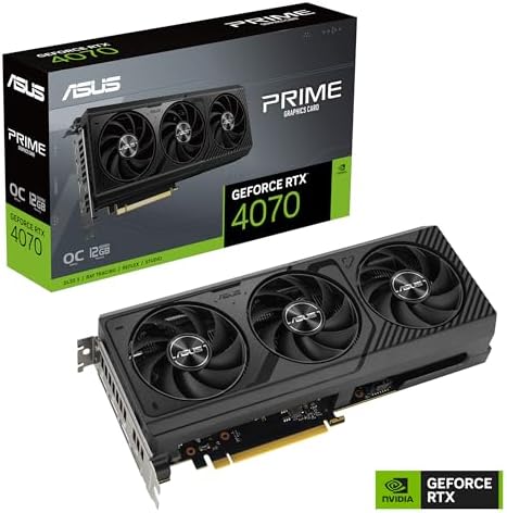 ASUS The SFF-Ready Prime GeForce RTX™ 5070 12GB GDDR7 Graphics Card (PCIe® 5.0, 12GB GDDR7, HDMI®/DP 2.1, 2.5-Slot, Axial-tech Fans, Dual BIOS