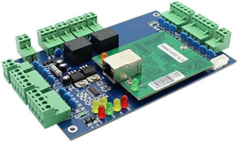 MENGQI-CONTROL 2 Door Access Control Board System 600lbs Electromagnetic Lock Infrared NoTouch Exit Button Keypad Reader 110~240V Power Supply Box USB Enroll Reader Card Key Fob APP remotely Open Door