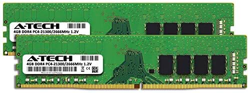 A-Tech 16GB (2x8GB) DDR4 2666 MHz UDIMM PC4-21300 (PC4-2666V) CL19 DIMM Non-ECC Desktop RAM Memory Modules|B07KGMC6QQ