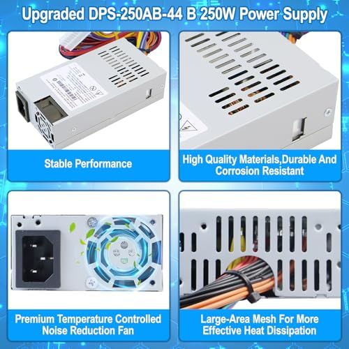 DPS-250AB-44B DS1815+ 250W Power Supply Compatible with Synology DS1815+ DS1812+ DS1513+ DS1512+ DS1010+ RS814 +RS815 DS2015xs DS1511+ DS1813+ DS1515+ QNAP TS531 DPS-250AB-44B Power Supply