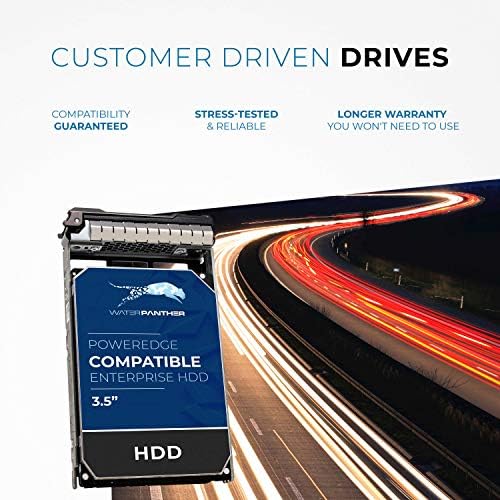 Water Panther 12TB 7.2K RPM SAS 12Gb/s 3.5" LFF HDD for Dell PowerEdge Servers | Enterprise Hard Disk Drive in 13G Tray | Compatible with Rack Servers R710 R720 R730 R420 R430