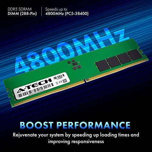 A-Tech 16GB DDR5 4800MHz PC5-38400 CL40 UDIMM 1.1V Non-ECC Unbuffered DIMM 288-Pin Desktop PC/Computer RAM Memory Upgrade Module
