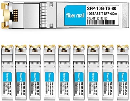 10G SFP+ RJ45 80m for Dell Force10 SFP-10G-T-80 GP-10GSFP-T80 10GBASE-T SFP+ 80m RJ45 Cat6a/7 Mini-GBIC 10gb Copper R-J45 Transceiver Module|B0B18FVQ1T