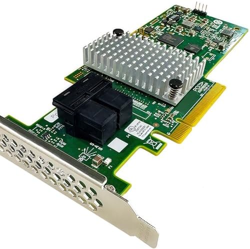 SAS HBA Card Compatible with LSI 9302-8i IT Mode PCIe SATA Expansion Card, 8-Port 12Gb/s PCIe 3.0 x8, SAS Expander Support, 2X SFF-8643 Internal, for ZFS TrueNAS unRAID NAS Home Lab HBA Controller|B0FYWYX4BF