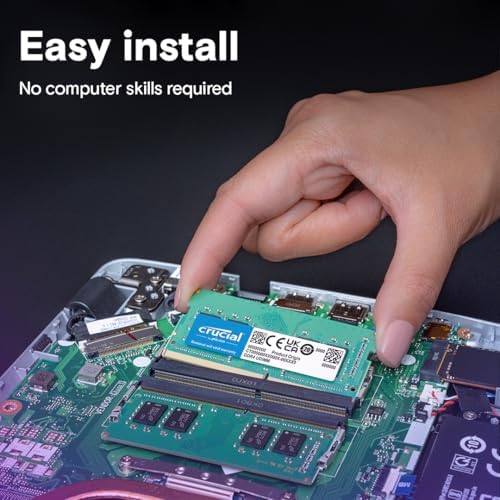 Crucial 16GB DDR4 RAM, 3200MHz CL22 (or 2933MHz or 2666MHz) Laptop Memory, SODIMM 260-Pin, Compatible with 13th Gen Intel Core and AMD Ryzen 7000 - CT16G4SFRA32A|B08C511GQH