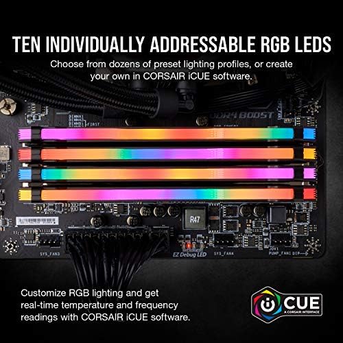 CORSAIR Vengeance RGB PRO DDR4 RAM 32GB (2x16GB) 3200MHz CL16-20-20-38 1.35V Intel AMD Desktop Computer Memory - Black (CMW16GX4M2C3200C16)|B081XWLQKS
