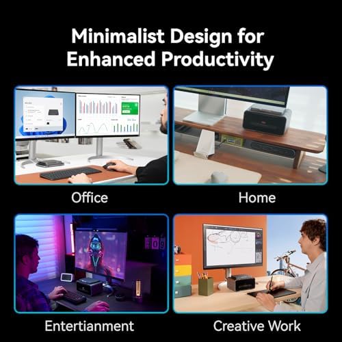 Khadas Mind 2s AI Mini PC - 96 Tops AI Performance, Intel Core Ultra 7 255H｜64GB LPDDR5X+2TB SSD｜5.55Wh Battery｜Only 435g｜Thunderbolt 4｜8K UHD｜Win 11 Home｜Micro Desktop Computer for Work and Gaming