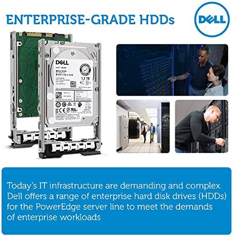 Dell 400-AJPD 1.2TB 10K SAS 12G 2.5” | 0G2G54 ST1200MM0099 Exos 10E2400 | PowerEdge HDD Enterprise Hard Drive in 13G Tray Bundle with Compatily Screwdriver Compatible with 463-7475 89D42 R730 T310