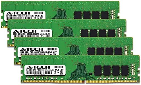 A-Tech 16GB (2x8GB) DDR4 2666 MHz UDIMM PC4-21300 (PC4-2666V) CL19 DIMM Non-ECC Desktop RAM Memory Modules|B07KGMC6QQ
