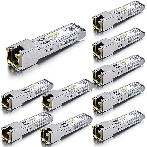 10Gtek 1000BASE-SX Gigabit SFP LC Multi-Mode Transceiver, Mini-GBIC Module for Cisco GLC-SX-MMD/GLC-SX-MM/SFP-GE-S, Ubiquiti UniFi UF-MM-1G, Meraki, Fortinet, TP-Link, 850nm, DDM, 550m, Pack of 2|B077SVS65C