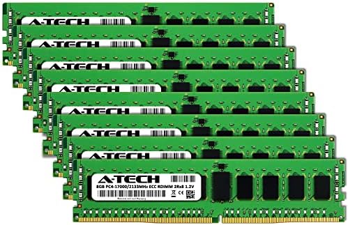 A-Tech 64GB Kit (2x32GB DDR4 3200MHz PC4-25600 ECC RDIMM 2Rx4 Dual Rank 1.2V ECC Registered DIMM 288-Pin Server & Workstation RAM Memory Upgrade Modules (A-Tech Enterprise Series