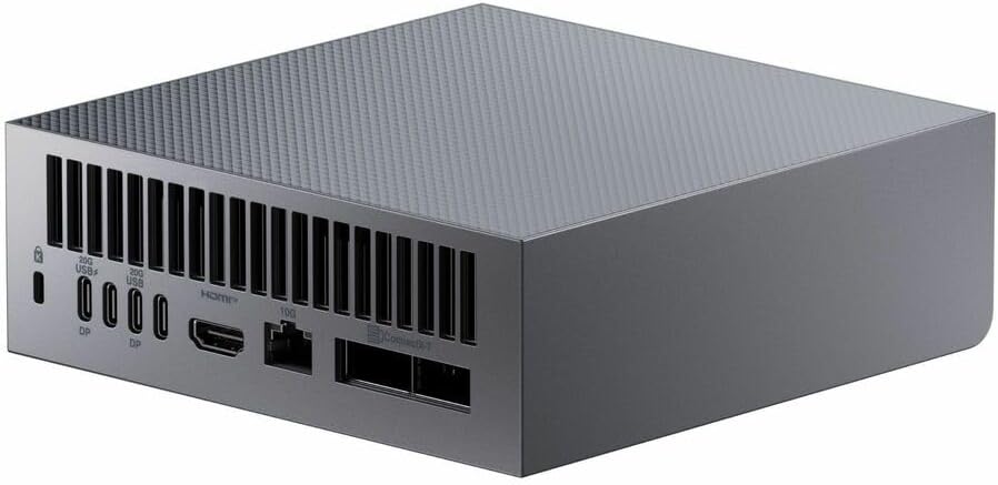 Asus Ascent GX10-GG0020BN Desktop AI Computer - ARM Cortex X925-128 GB - 2 TB PCI Express NVMe 4.0 x4 SSD - Stellar Gray - NVIDIA GB10 Grace Blackwell Chip - DGX OS - NVIDIA Blackwell GPU GB10 - Wi-