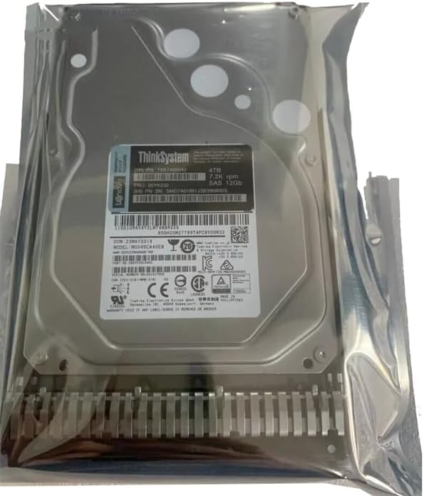 Compatible for 7XB7A00043 00YK032 ThinkSystem 3.5" 4TB 7.2K SAS 12Gb Hot Swap 512n HDD