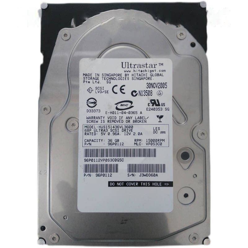 High-Performance 36GB 3.5" SCSI Hard Drive - 15000RPM Internal Server Storage for HUS151436VL3600|B0G2PR7BMR