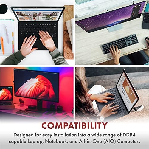 A-Tech 16GB DDR4 3200 MHz SODIMM PC4-25600 (PC4-3200AA) CL22 Non-ECC Laptop RAM Memory Module|B08KTSCYS6