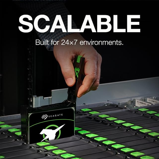 Seagate Exos X24 20TB Enterprise Internal Hard Drive HDD - 12GB/s SATA 7200RPM 2.5M MTBF (ST20000NM002H)|B0CN5LH117