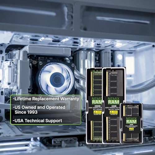 NEMIX RAM 64GB (1X64GB) DDR4 2666MHZ PC4-21300 2Rx4 1.2V CL19 288-PIN ECC RDIMM Registered Server Memory Compatible with Samsung M393A8G40MB2-CTD|B07YXBGPKV