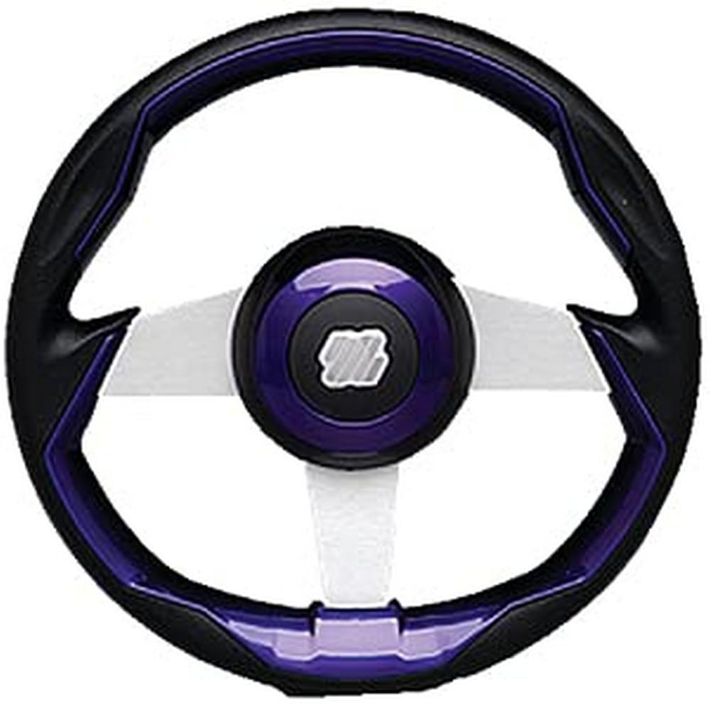 Uflex GRIMANI PL/S Uflex Steering Wheel, Purple w/Silver Spokes