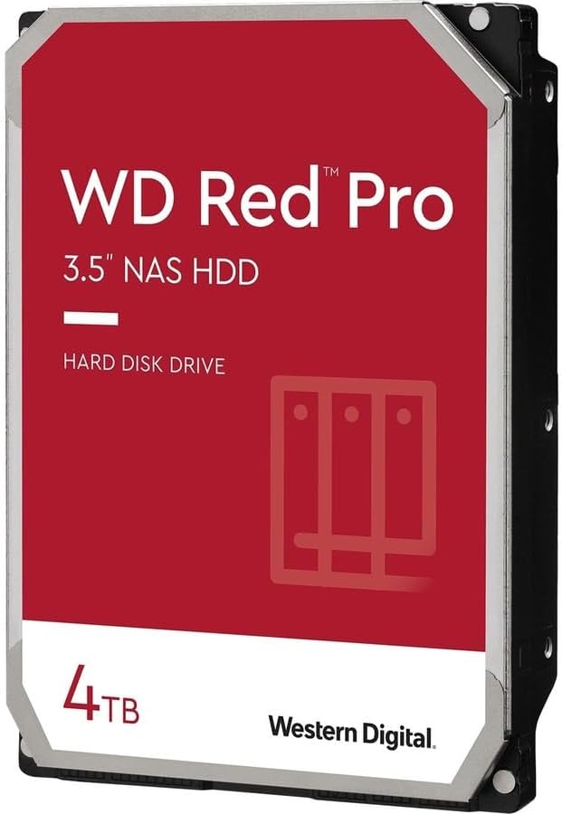 Western Digital 24TB WD Red Pro NAS Internal Hard Drive HDD - 7200 RPM, SATA 6 Gb/s, CMR, 512 MB Cache, 3.5" - WD240KFGX|B0D24TQK3Q
