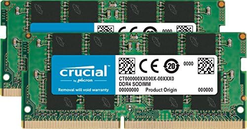 Crucial 16GB Kit (8GBx2) DDR4 3200 MT/S (PC4-25600) CL22 SR X8 Unbuffered SODIMM 260-Pin Memory - CT2K8G4SFS832A|B07Q6PJVTX