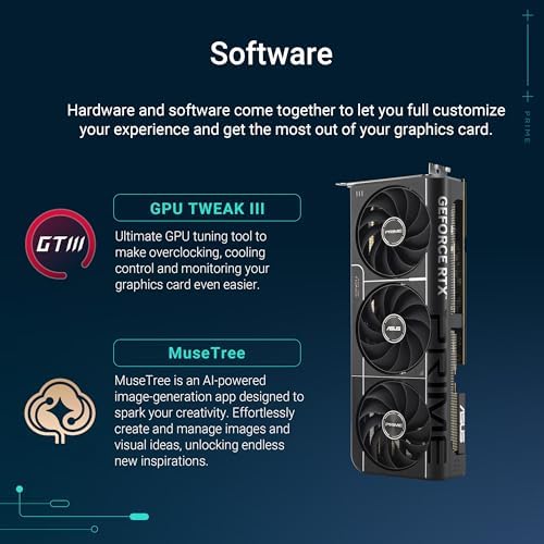 ASUS The SFF-Ready Prime GeForce RTX™ 5070 12GB GDDR7 Graphics Card (PCIe® 5.0, 12GB GDDR7, HDMI®/DP 2.1, 2.5-Slot, Axial-tech Fans, Dual BIOS