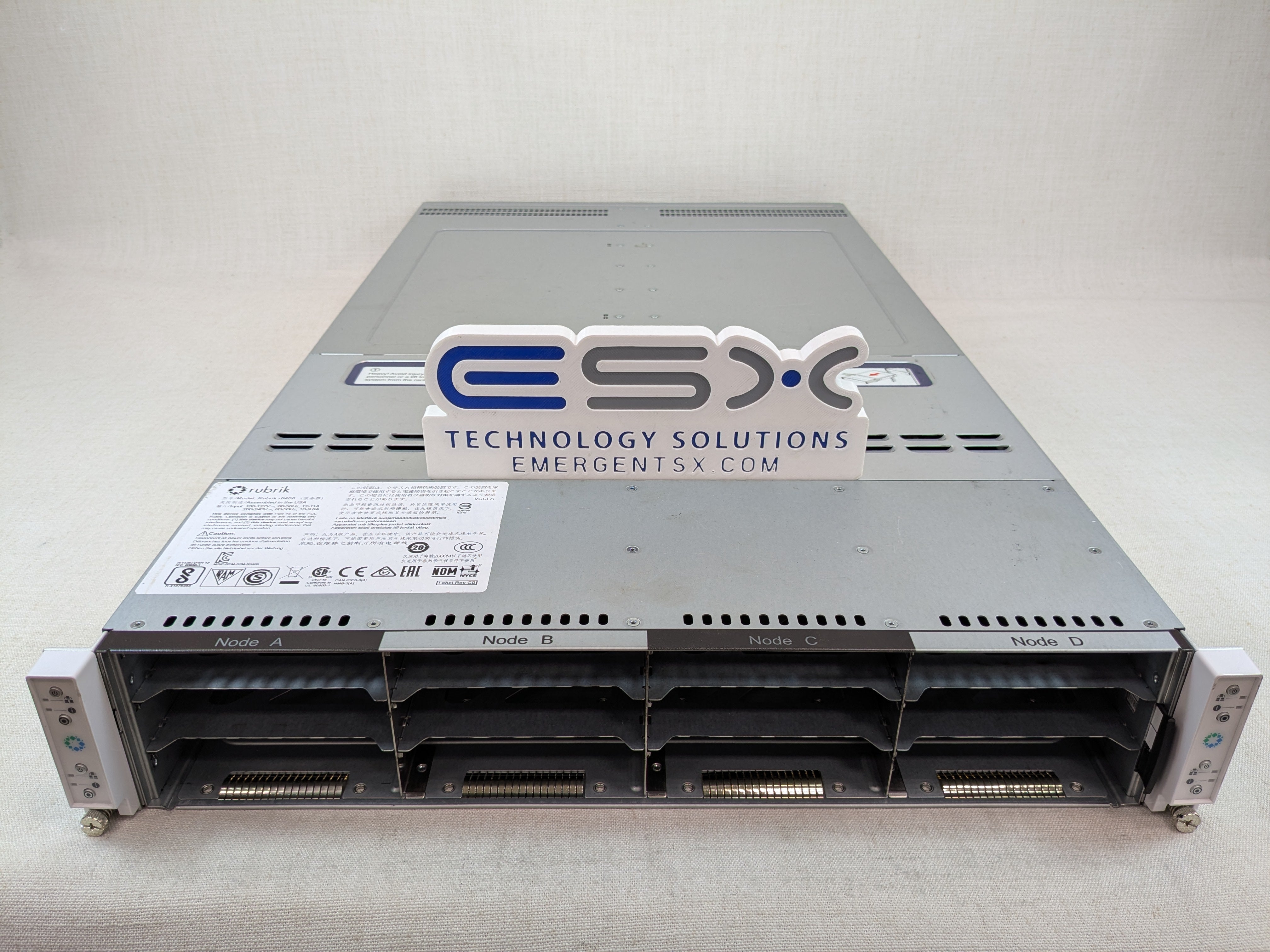 Rubrik R6408 / Supermicro 2U 12x 3.5" 4 Node CTO Server Chassis 4x X10DRT-B+