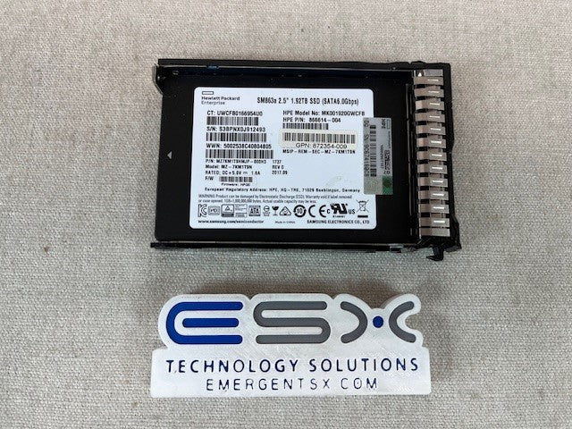 HPE 872522-001 - 1.92TB SATA 6G MU SFF SC SSD