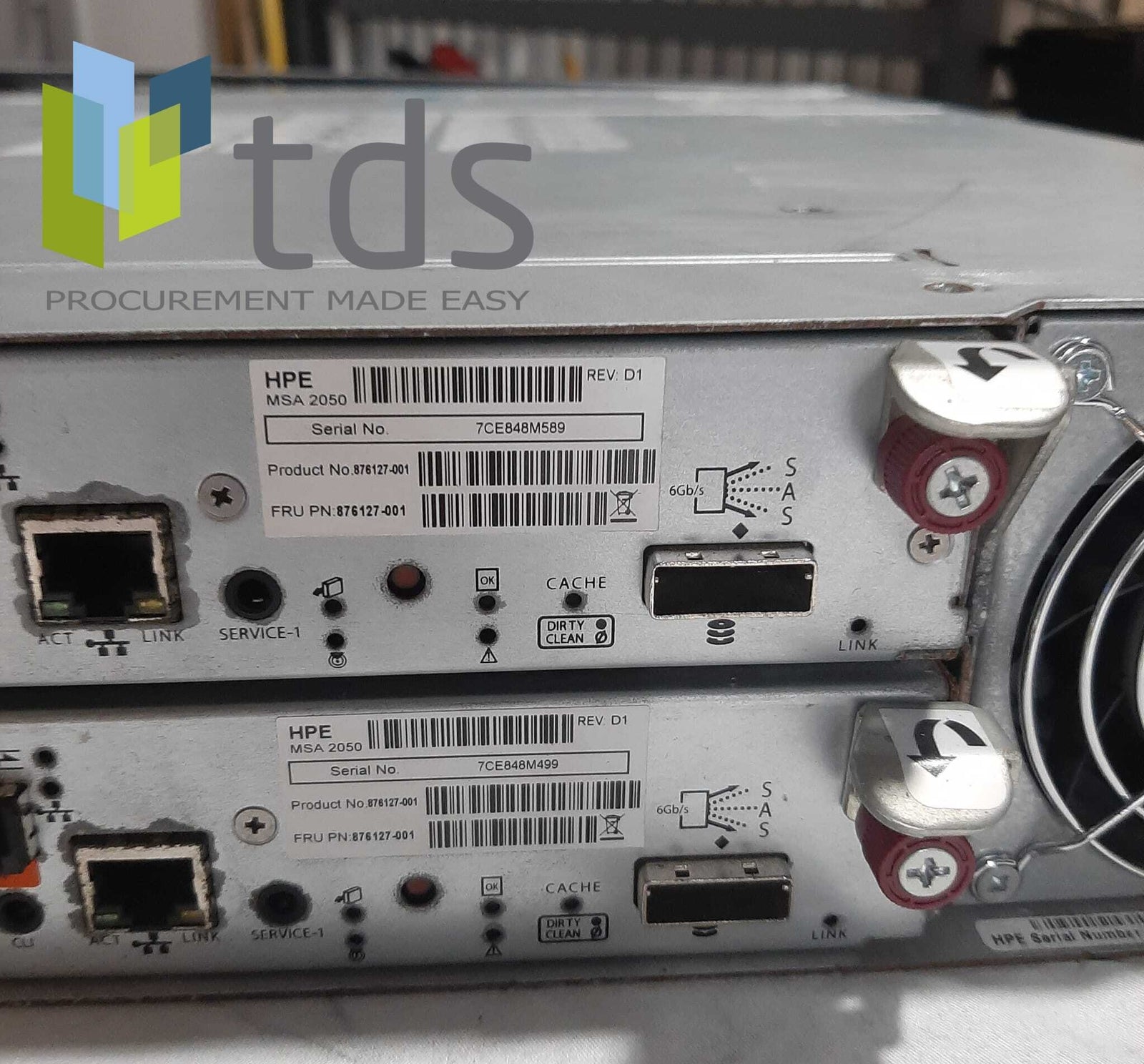 HP 876127-001 Modular Smart Array 2050 San Dual Controller SFF 81-00000118-00-01