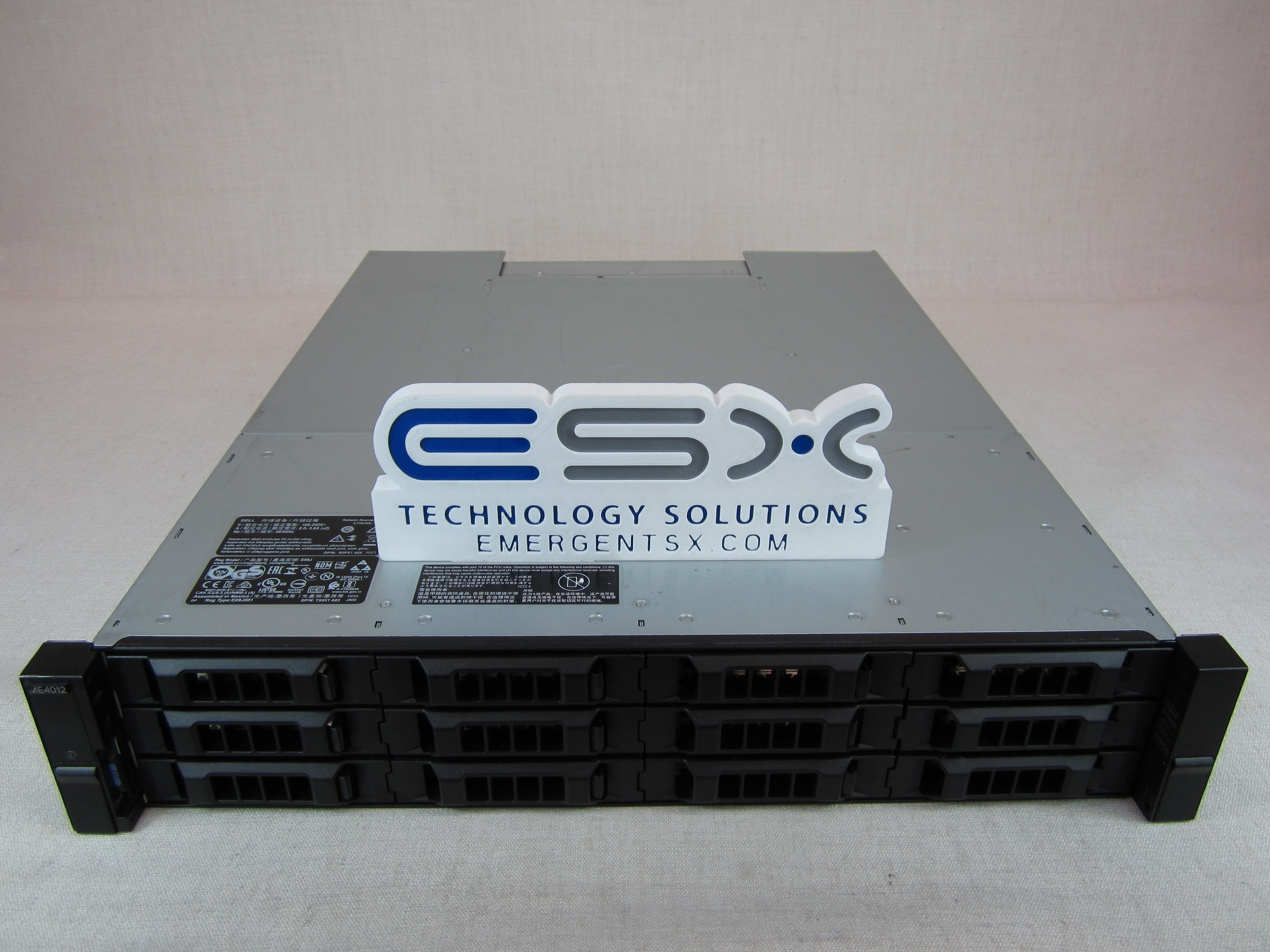 Dell PowerVault ME4012 12x 3.5” Storage - 2x 10G SFP+/16GB FC Controller, 2x PSU
