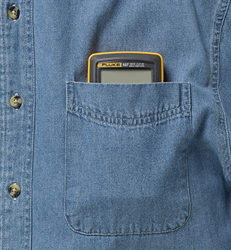 Fluke 107 AC/DC Current Handheld Digital Multimeter, Gray