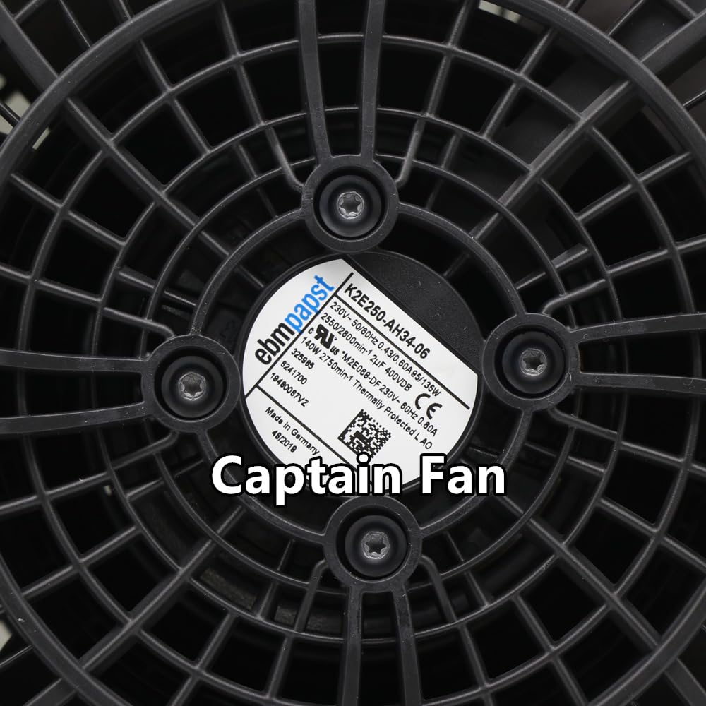 K2E250-AH34-06 Ebm Papst Fan 230VAC 0.43/0.60A Axial Cabinet Fan