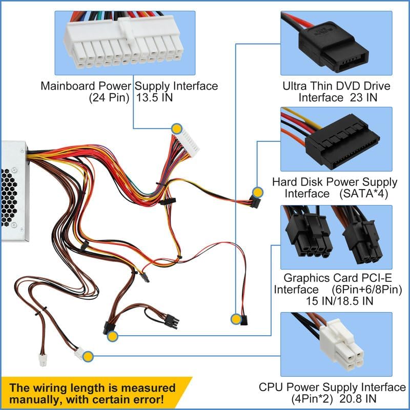 HU460AM-01 WC1T4 D460AM-03 460W Power Supply Compatible with dell XPS 7100, 8000, 8100, 8300 , 8500, 8700 , 8900 , 8910 , 8920 , 8930 , and Alien-Ware Aurora.