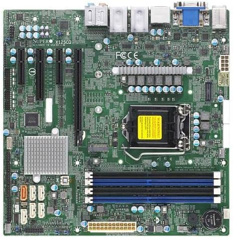 Supermicro X12SCQ Intel Q470E Socket LGA 1200 uATX Server Motherboard Retail Box