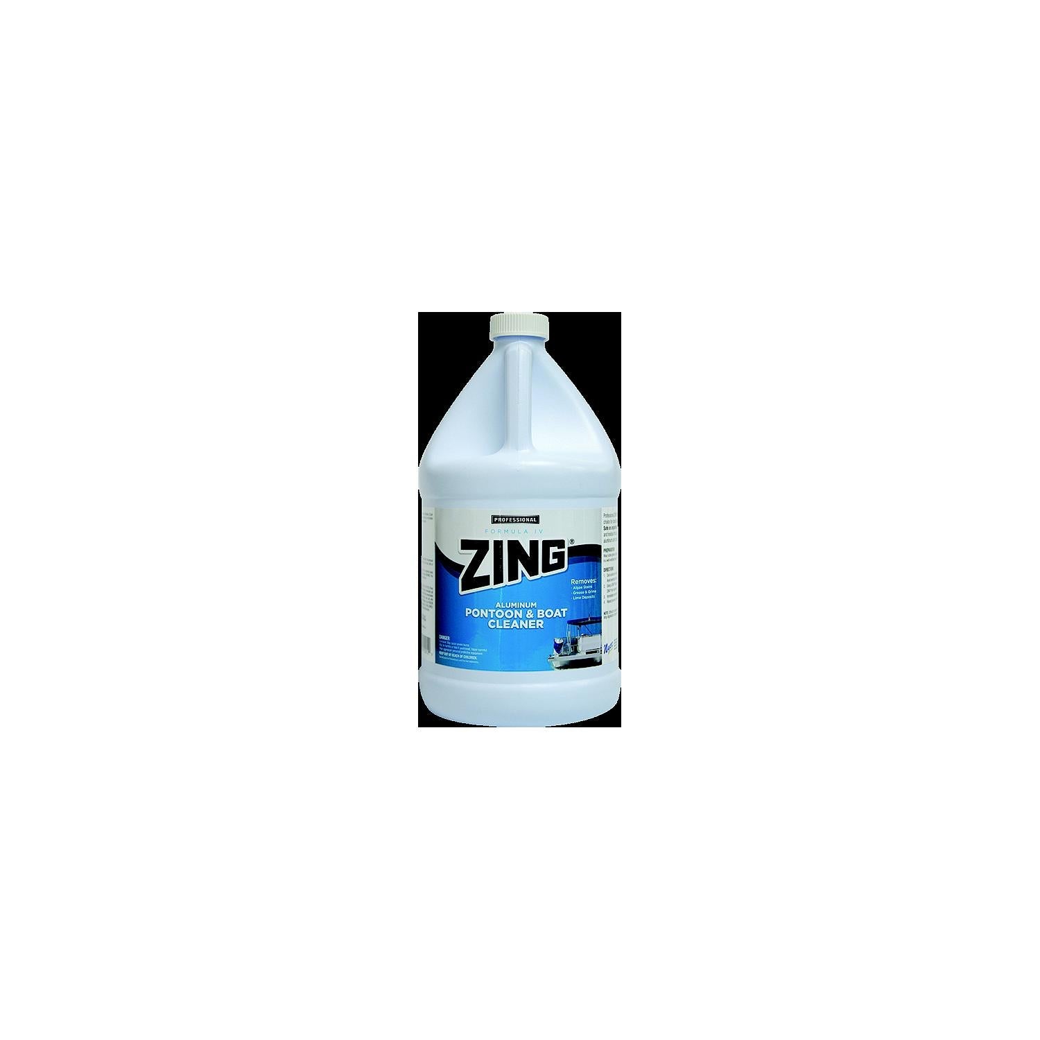 Zing Cleaners 10012 Zing Aluminum Pontoon & Boat Cleaner, Gal., 4/Case