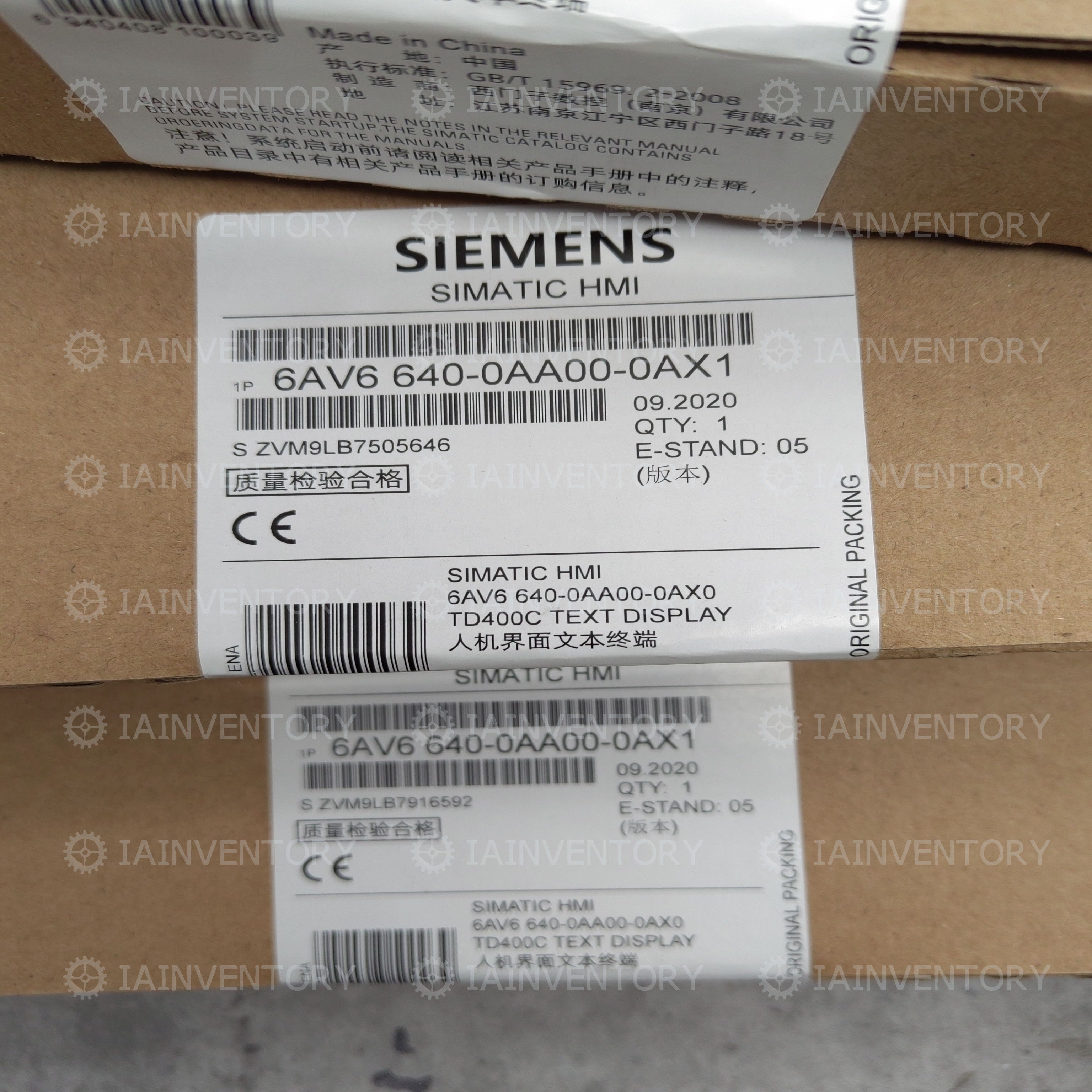 Siemens 6AV6640-0AA00-0AX1 6AV6 640-0AA00-0AX1